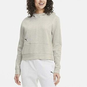 PUMA womens NU-TILITY HOODY Nu-tility Hoody white ( white heather) Sz L